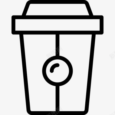咖啡杯食品79线性图标图标