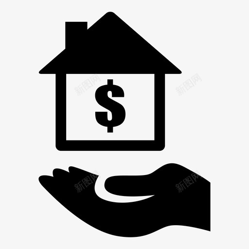 房地产购买房屋图标svg_新图网 https://ixintu.com 个人金融第2部分 房产 房地产 房屋 购买