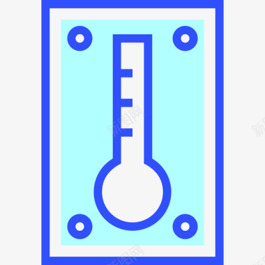 温度计教育51线性颜色图标图标