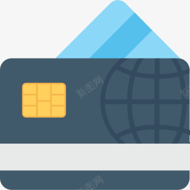 信用卡商务54持卡图标图标