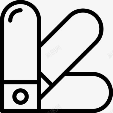 标签办公文具3线性图标图标