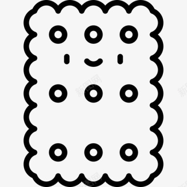 饼干面包店30直式图标图标