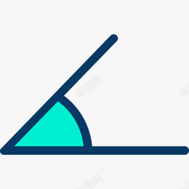 角度对齐和工具3线颜色图标图标