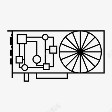 gpu显卡pc显卡图标图标