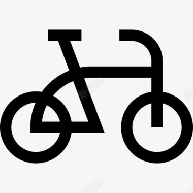 自行车9号自行车直线型图标图标