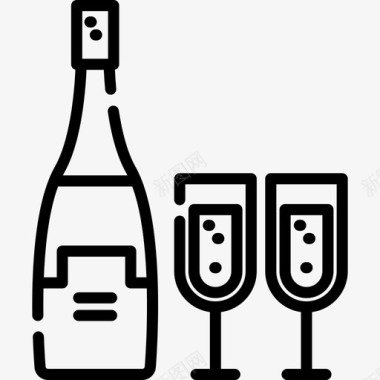 葡萄酒生日24直系图标图标