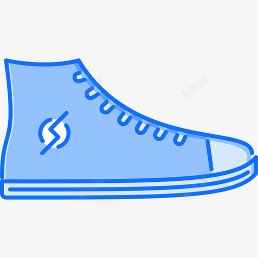 运动鞋衣服48蓝色图标svg_新图网 https://ixintu.com 蓝色 衣服48 运动鞋