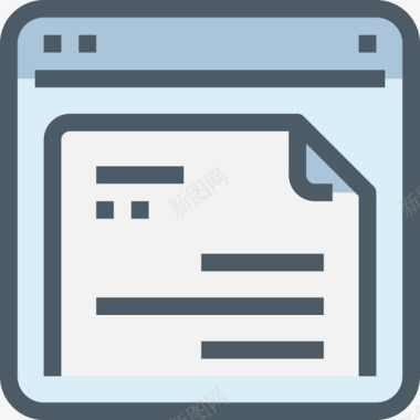 浏览器浏览器和界面3线颜色图标图标