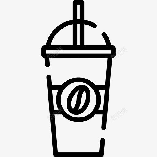 咖啡咖啡店25直线型图标svg_新图网 https://ixintu.com 咖啡 咖啡店25 直线型