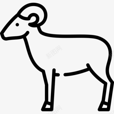 公羊动物与自然3直系图标图标