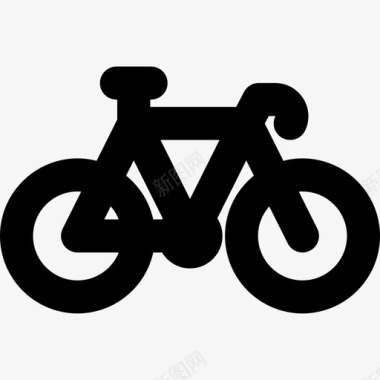 自行车冒险运动12装满图标图标