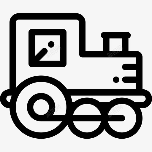 火车婴儿淋浴2线性图标svg_新图网 https://ixintu.com 婴儿淋浴2 火车 线性