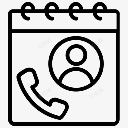 电话簿地址簿联系人列表图标svg_新图网 https://ixintu.com 地址簿 电话列表 电话字典 电话簿 联系人列表 项目管理线向量图标