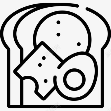 面包食物85直系图标图标