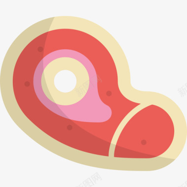 牛排烤肉15块平底图标图标