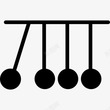 牛顿摇篮杂项30实心图标图标