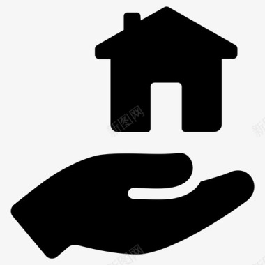 抵押房屋贷款图标图标