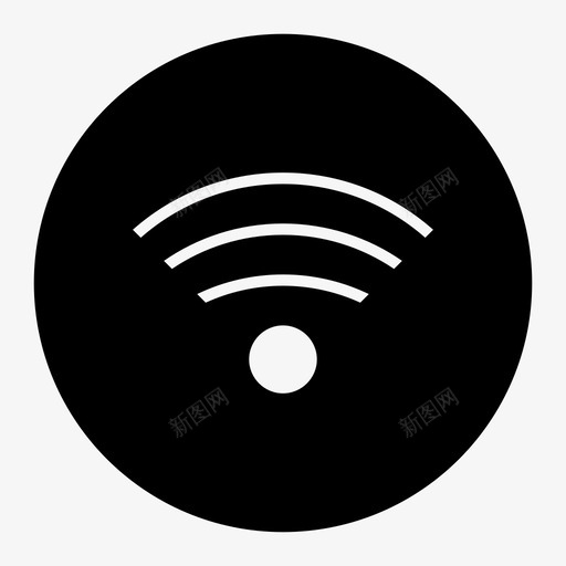 信号天线广播图标svg_新图网 https://ixintu.com wifi 互联网 信号 天线 广播 无线