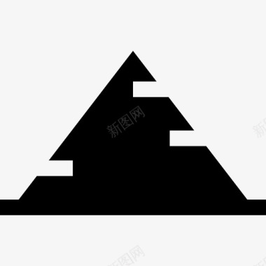 金字塔沙漠2填充图标图标