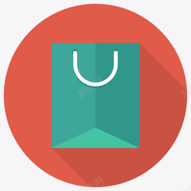 购物袋购物电子商务循环图标图标