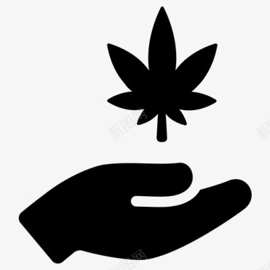大麻大麻叶毒品图标图标