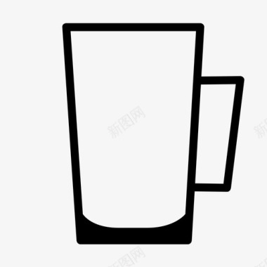 玻璃杯啤酒杯杯子图标图标