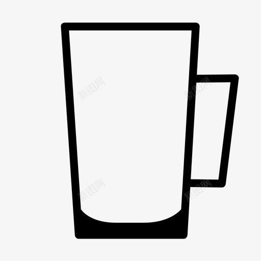 玻璃杯啤酒杯杯子图标svg_新图网 https://ixintu.com 啤酒杯 杯子 玻璃杯