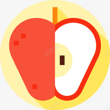 苹果健康食品4无糖图标图标