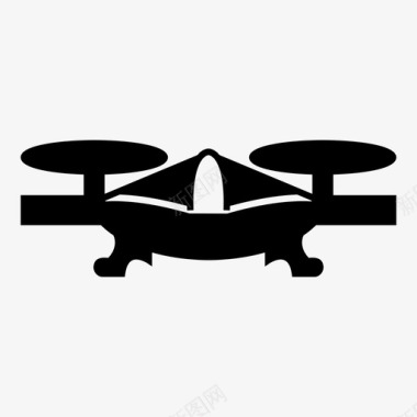 空中飞机无人机图标图标