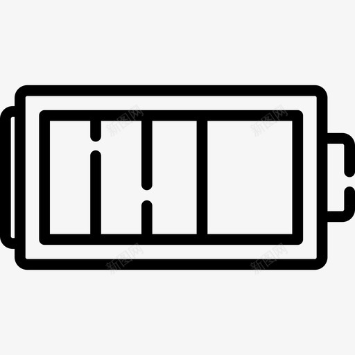 电池ui接口2线性图标svg_新图网 https://ixintu.com ui接口2 电池 线性
