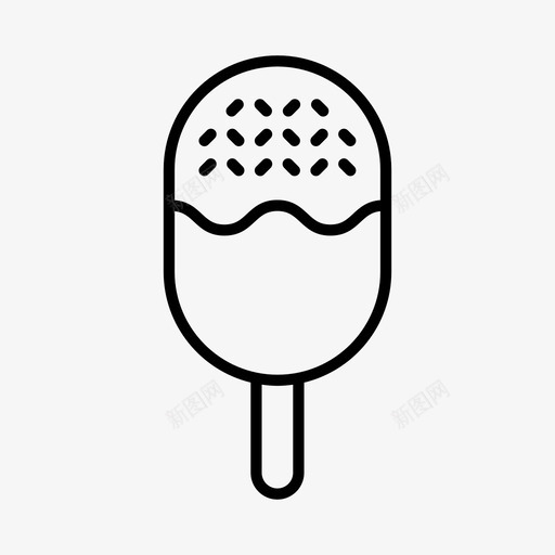 冰激凌棒甜点冰激凌图标svg_新图网 https://ixintu.com 万能 冰棒 冰激凌 冰激凌棒 甜点 糖果