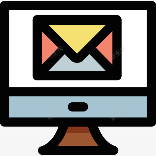 电子邮件数字营销41线性颜色图标svg_新图网 https://ixintu.com 数字营销41 电子邮件 线性颜色