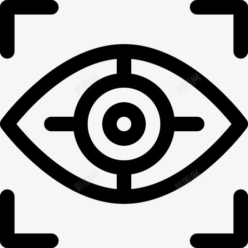 眼睛扫描虚拟现实22线性图标svg_新图网 https://ixintu.com 眼睛扫描 线性 虚拟现实22