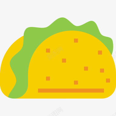 玉米卷食品和饮料3平的图标图标