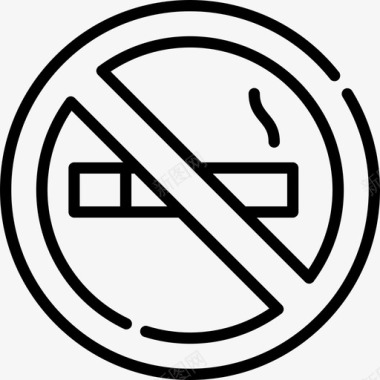 禁止吸烟30号机场直航图标图标