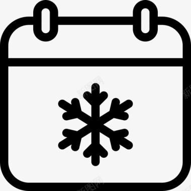 圣诞节冬季19直系图标图标