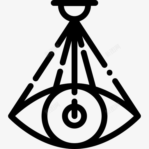 眼睛扫描仪未来技术2线性图标svg_新图网 https://ixintu.com 未来技术2 眼睛扫描仪 线性