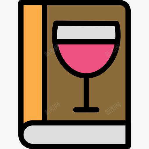 葡萄酒菜单食物87线性颜色图标svg_新图网 https://ixintu.com 线性颜色 葡萄酒菜单 食物87