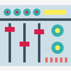 6组均衡器第36组扁平图标高清图片