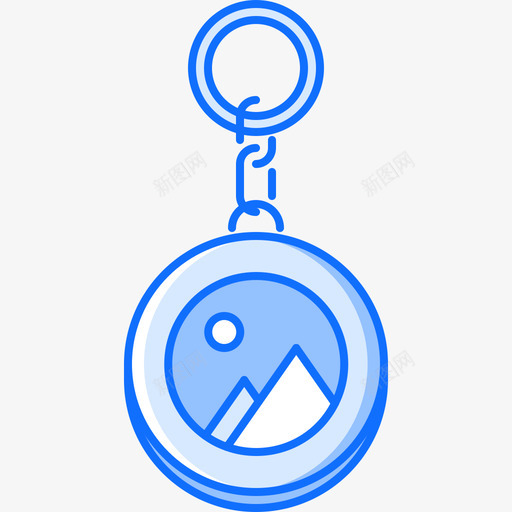 钥匙链品牌3蓝色图标svg_新图网 https://ixintu.com 品牌3 蓝色 钥匙链