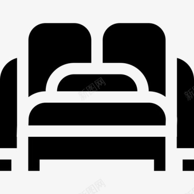 沙发床家具18填充图标图标