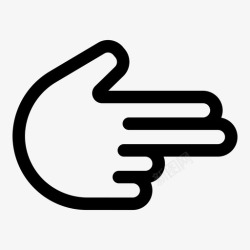 指方向的标志右指方向手指图标高清图片
