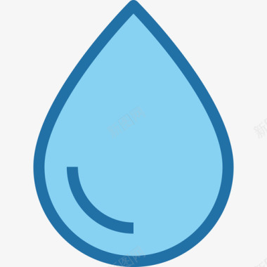 水滴工业7蓝色图标图标