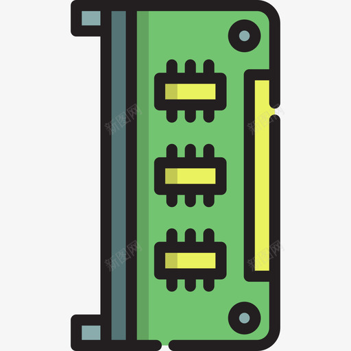 Ram技术4线性颜色图标svg_新图网 https://ixintu.com Ram 技术4 线性颜色