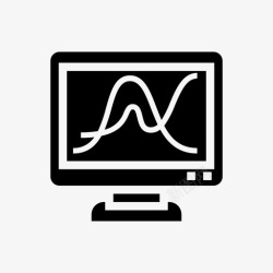 医学统计计算机分析计算机科学图标高清图片