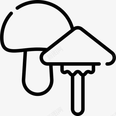 蘑菇感恩节17直系图标图标