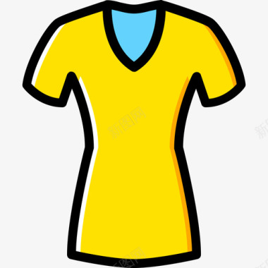 衬衫女装3黄色图标图标