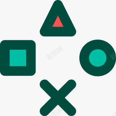 游戏板电脑游戏3线性颜色图标图标