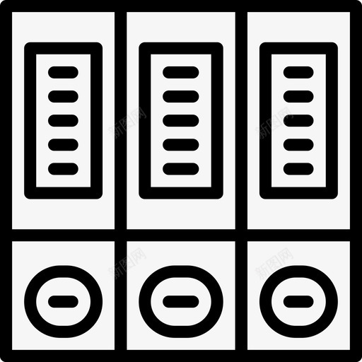 档案基本资料11线性图标svg_新图网 https://ixintu.com 基本资料11 档案 线性