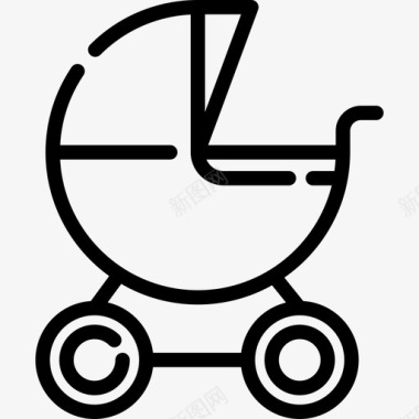 婴儿车家庭5直系图标图标